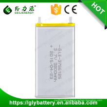 GLE-3766125 Rechargeable Polymer Li-ion Battery 3.7V 3800mAh